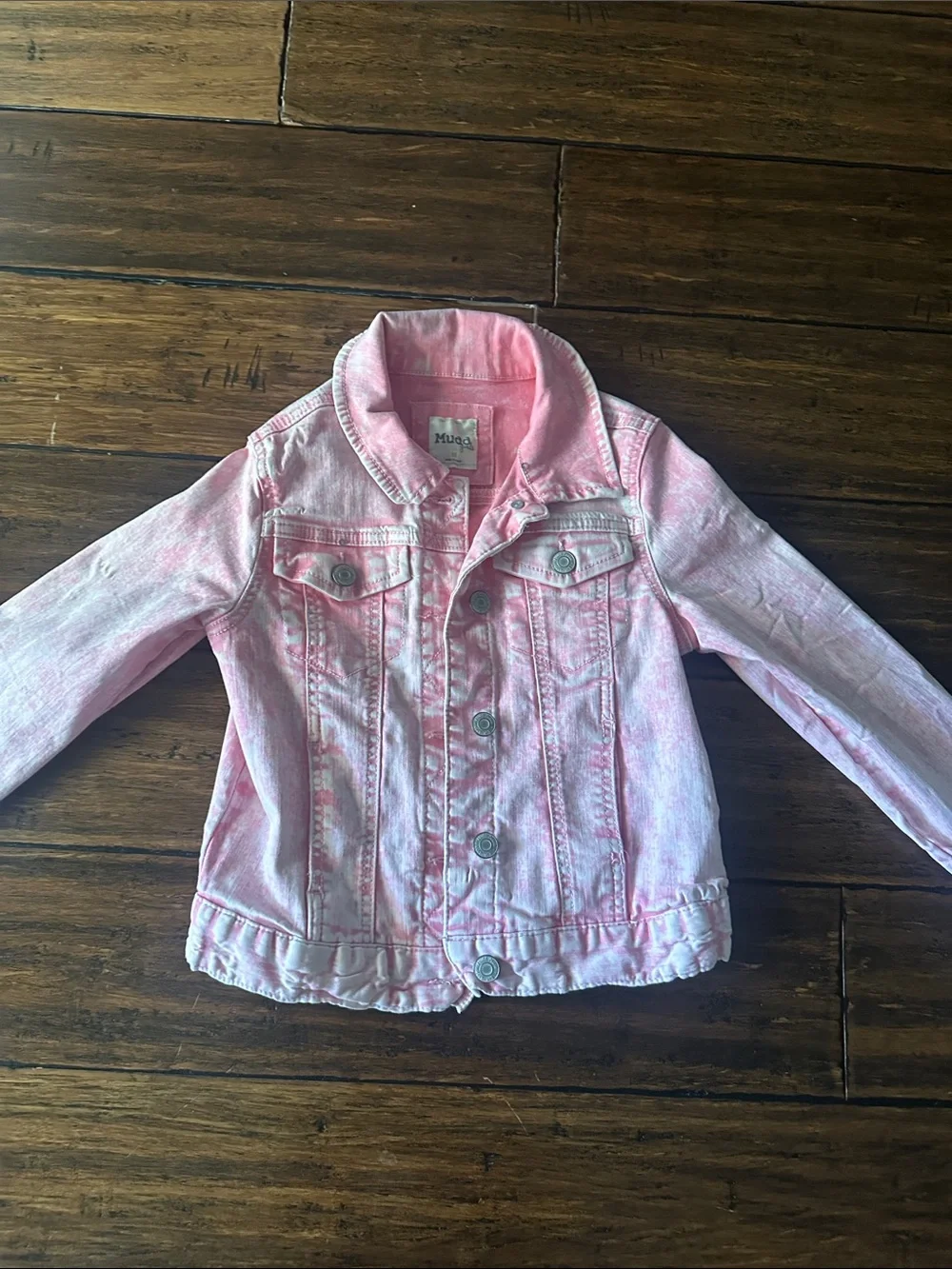 Mudd Pink Kids' Denim Jacket - Light Pink Wash